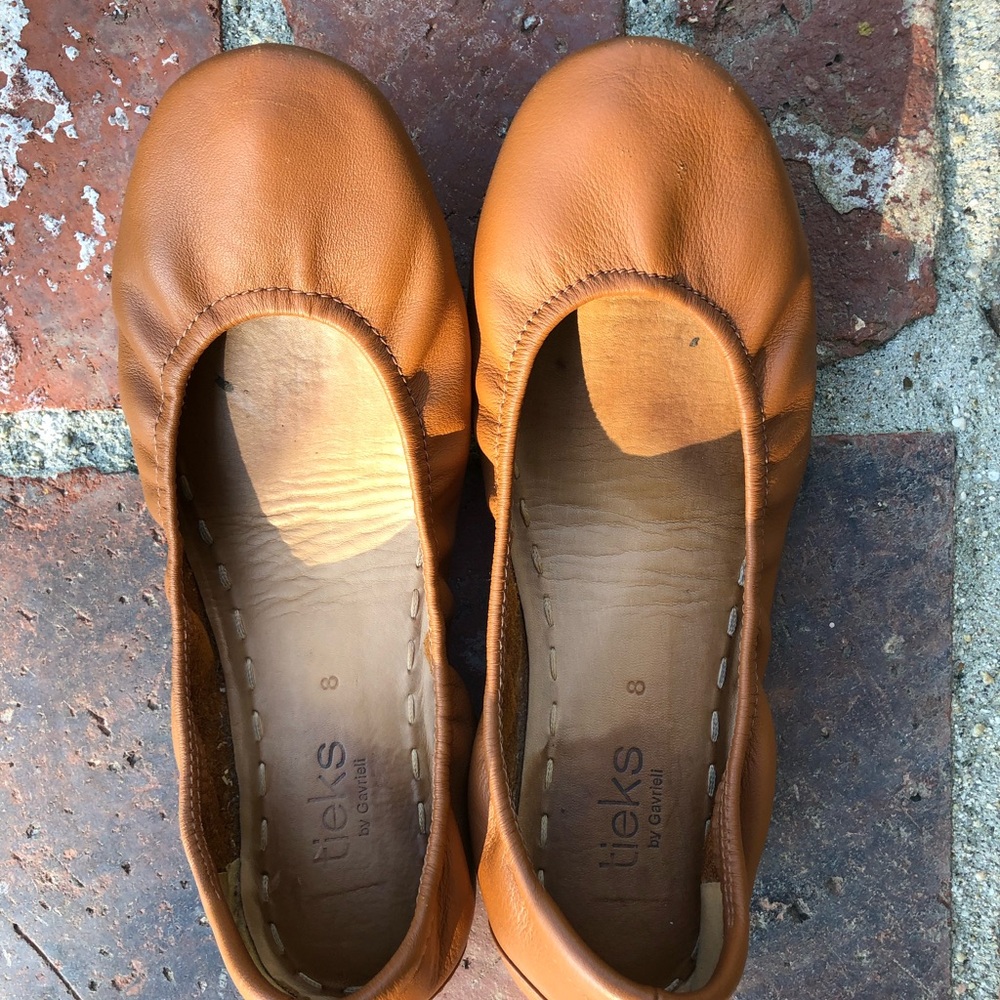 Tieks chestnut size 8